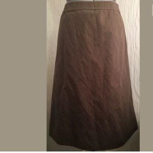 Talbots Petites Size 2 A-line Skirt Cocoa Brown